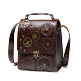 Damen Erwachsene Steampunk Retro-Stil Schulter Crossbody Tasche Handtasche